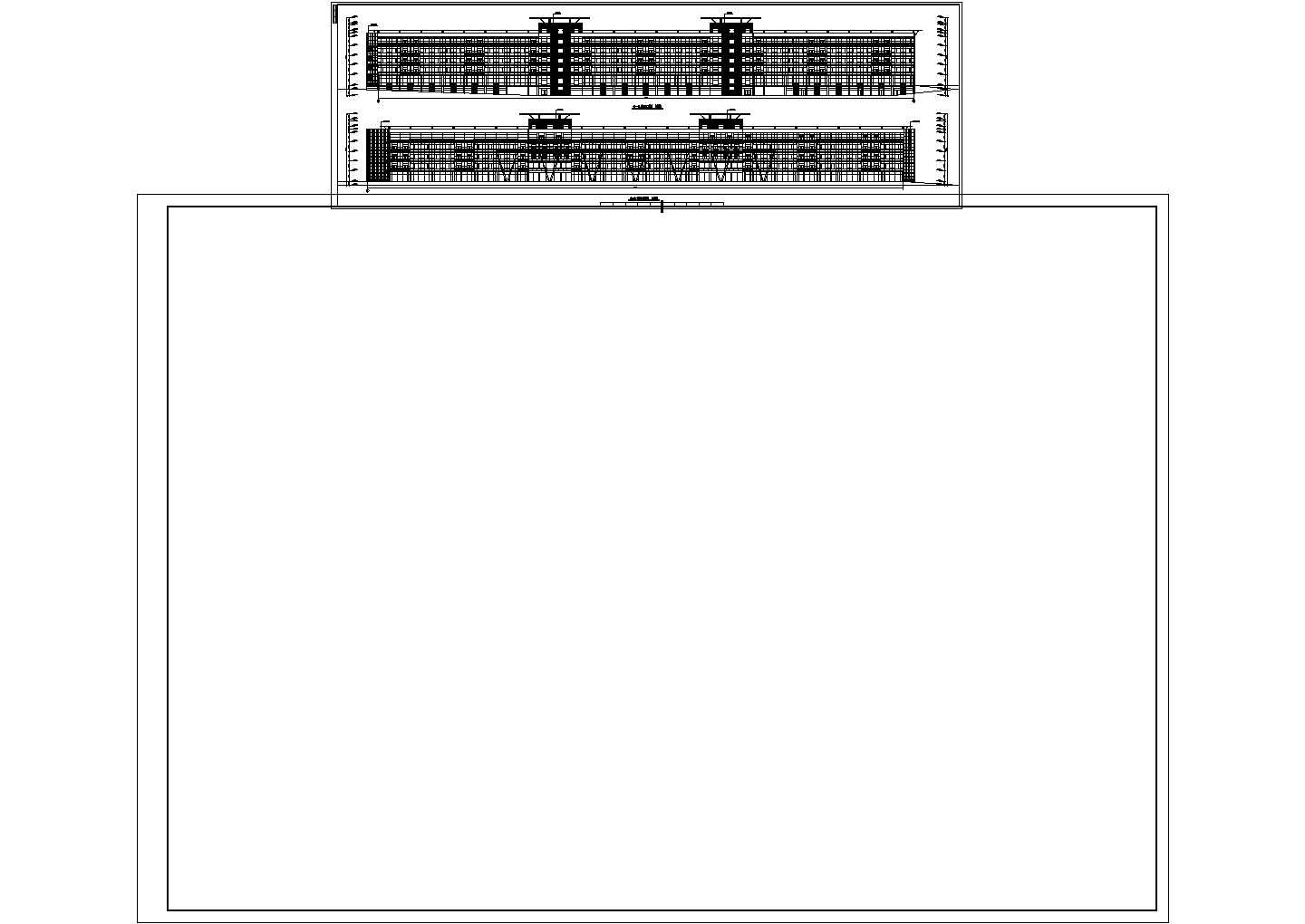 48711平方米5层大型办公式商务酒店建筑设计cad施工图（含总平图）