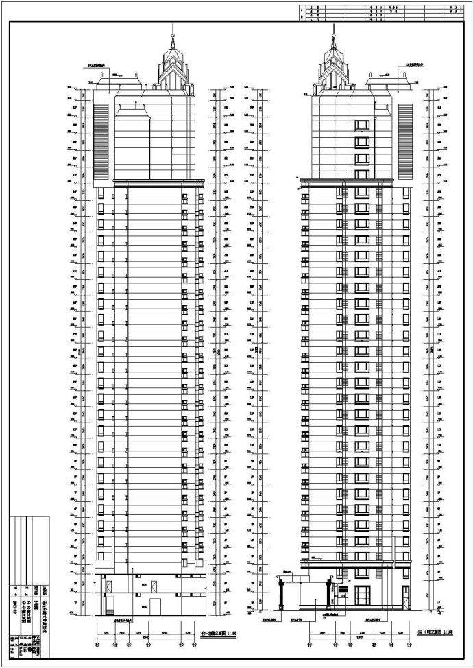 某31层高层住宅楼建筑cad设计施工图_图1