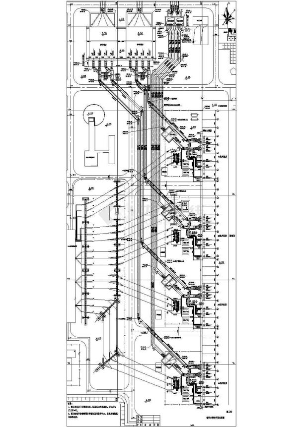 某地电厂循环水压力管道设计施工图-图一