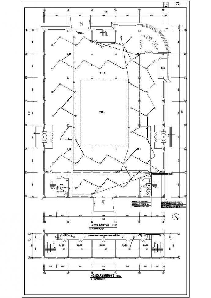 某企业二层汽车展厅电气设计施工图_图1