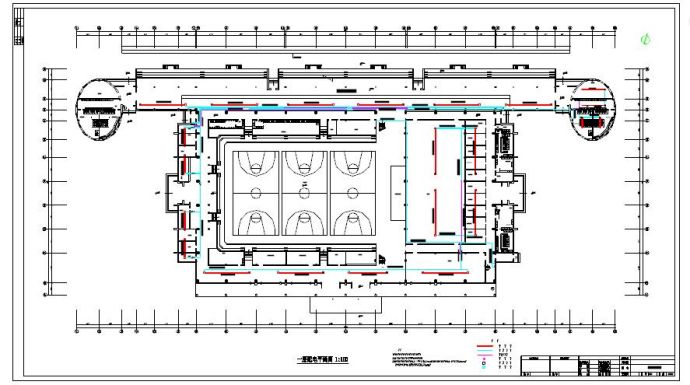 某体育馆辐射采暖系统工程cad设计施工图_图1