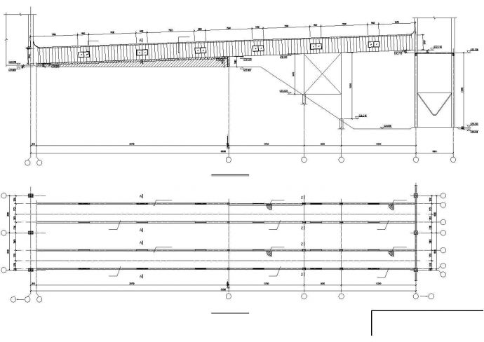 最新的皮带机栈桥结构cad施工图_图1