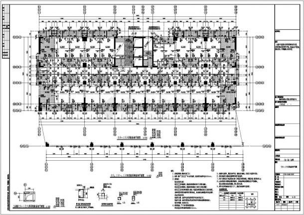 30层现浇钢筋混凝土框架剪力墙结构办公室结构cad施工图-图一