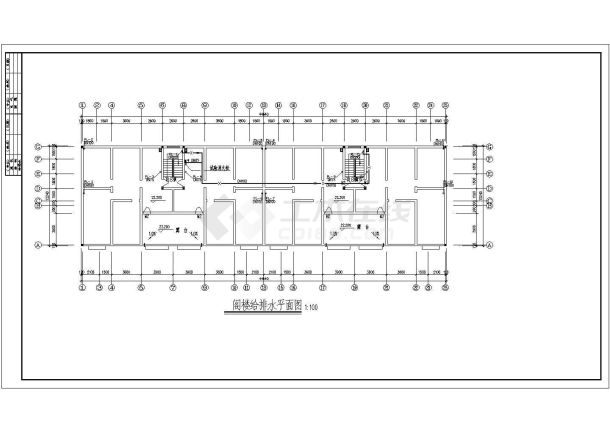 某6+1层的安置房给排水设计施工图-图二