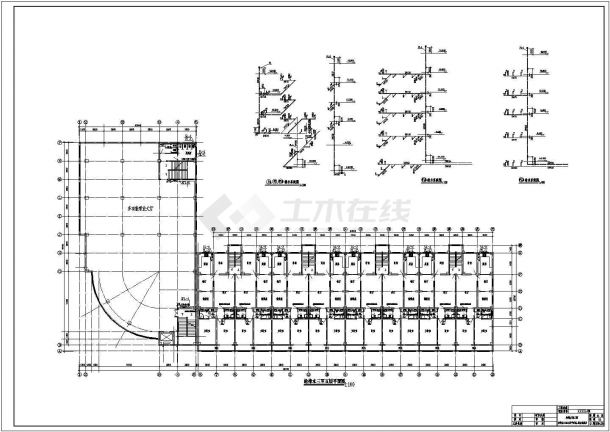 一栋5层的综合楼给排水设计施工图-图二