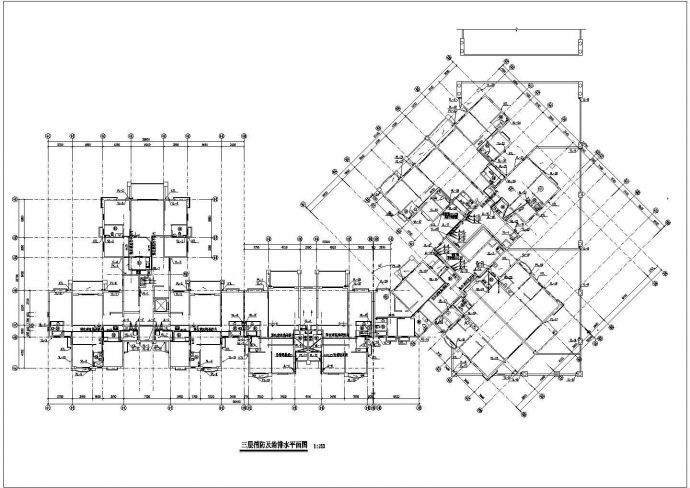 一栋九层的商住楼给排水设计施工图_图1