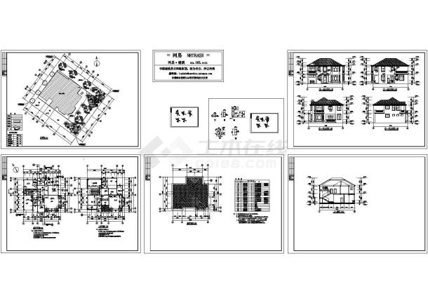 B102型别墅建筑结构图-图一