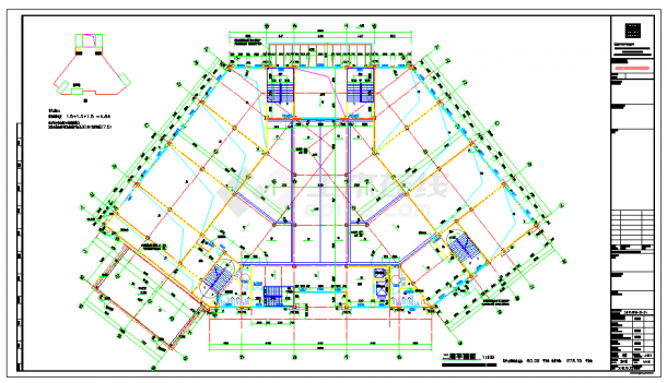 大型小区农贸市场建筑设计施工图-图二