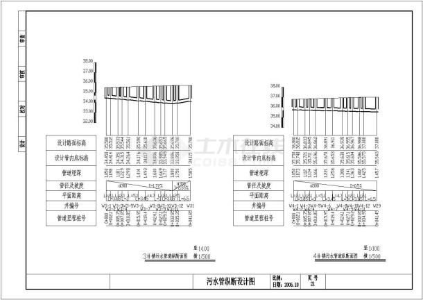 某地室外小区排水管网工程设计施工图-图二