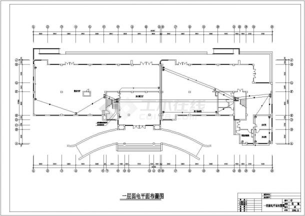 某单位5层的办公楼电气设计施工图-图一