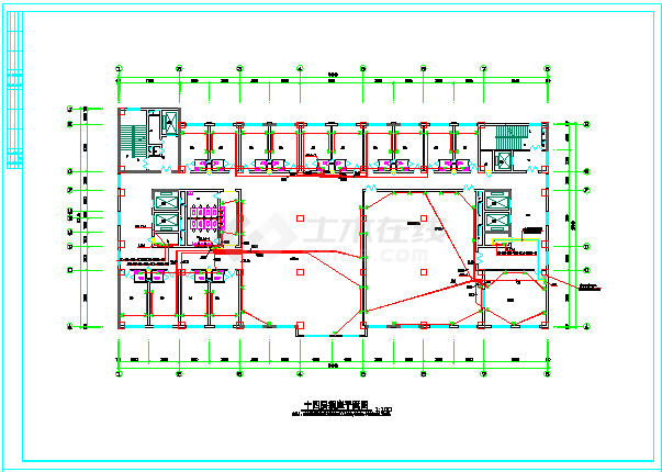 某地区三级医院住院楼电气设计图（强电、照明、配电设计图）-图一