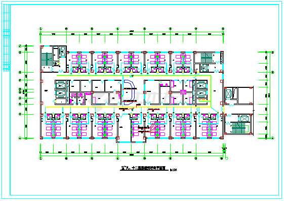 某地三级医院住院楼电气设计图（弱电、消防设计图纸）-图一