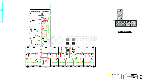 某地中医学院建筑设计施工图纸-图一