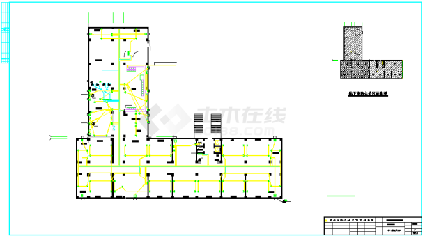 某地中医学院建筑设计施工图纸-图二