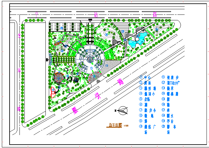 某市中心广场景观工程套图