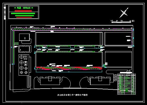 某工厂绿化方案平面图