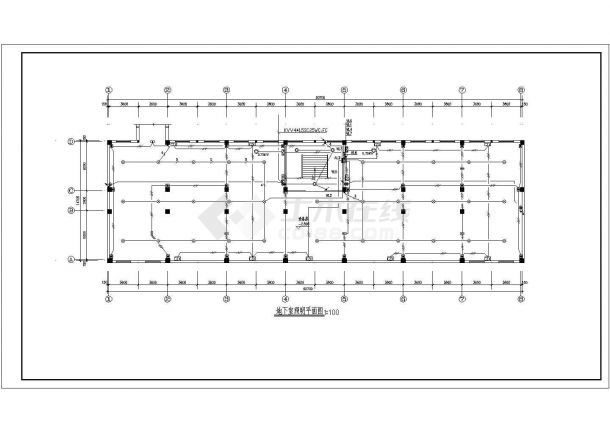 某单位5层框架办公楼电气设计施工图-图二