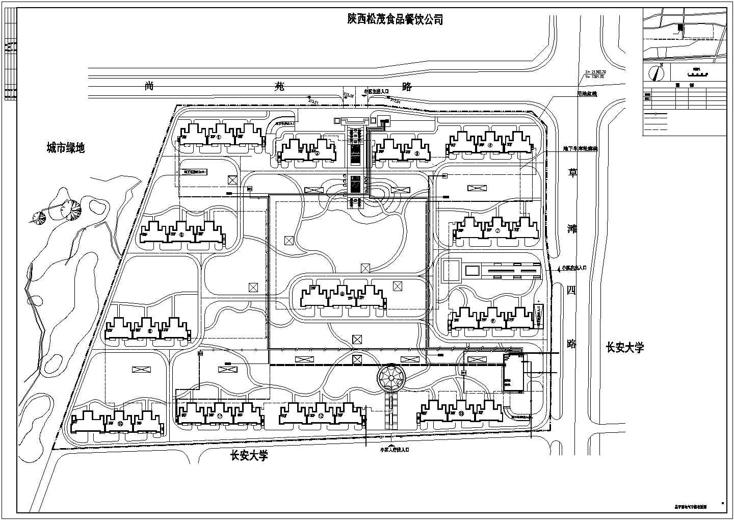 某40万平米大型住宅居住小区室外工程智能化电气设计图纸