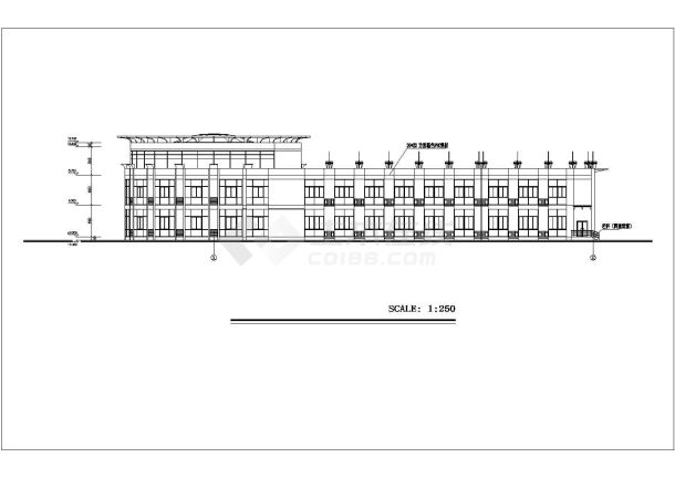 最新某地售楼中心建筑设计施工图纸-图一