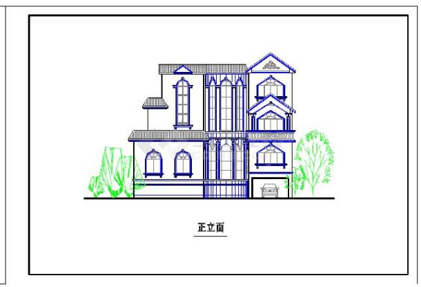 8套农村别墅设计cad施工图纸-图二