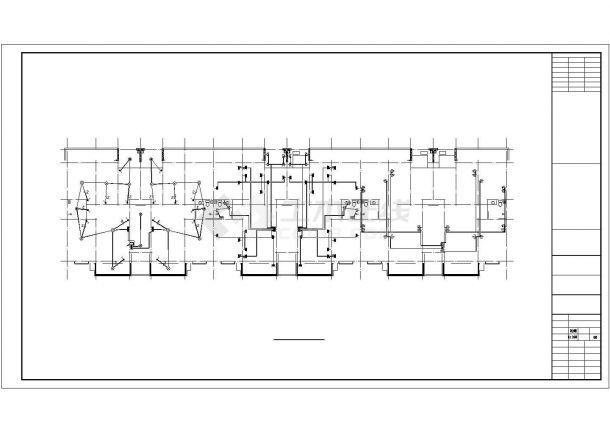 某六层住宅楼电气设计施工图CAD图纸-图二