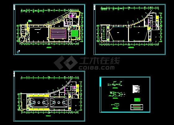 中学体育馆电气图纸(含弱电)-图一