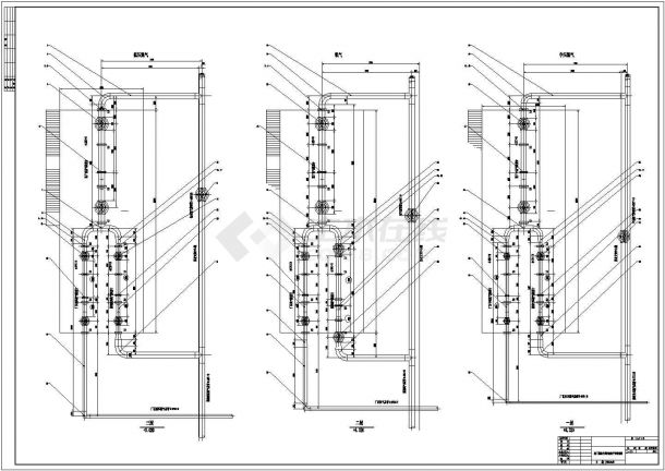 氧气氮气进厂能源介质计量站CAD布置工艺图-图一
