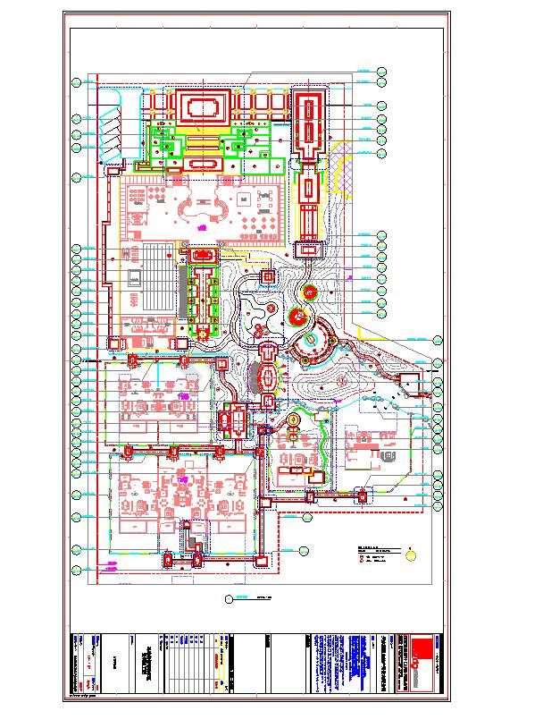 独栋别墅庭院全套景观设计施工cad布置图纸-图一