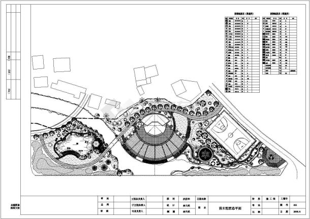 浙江舟山某公园全套景观规划cad设计施工方案图-图一