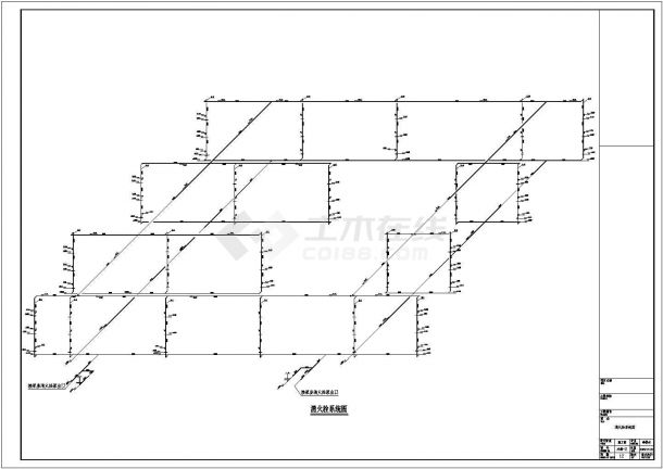 三层家具城消防给排水设计施工图纸-图二