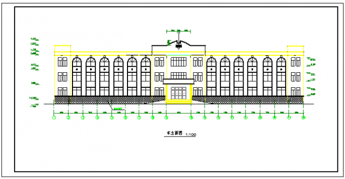 医院建筑结构全套设计cad施工图_图1