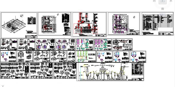 35kv变电站设备基础电气设计施工图（变电站设计）-图一