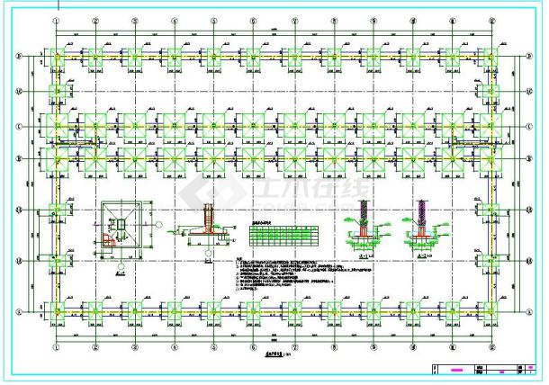 24m钢结构车间全套建筑结构设计施工图-图一