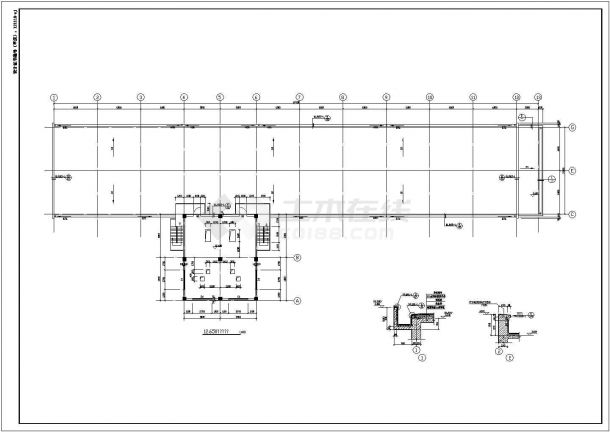某地多层框架结构厂房结构设计施工图-图二