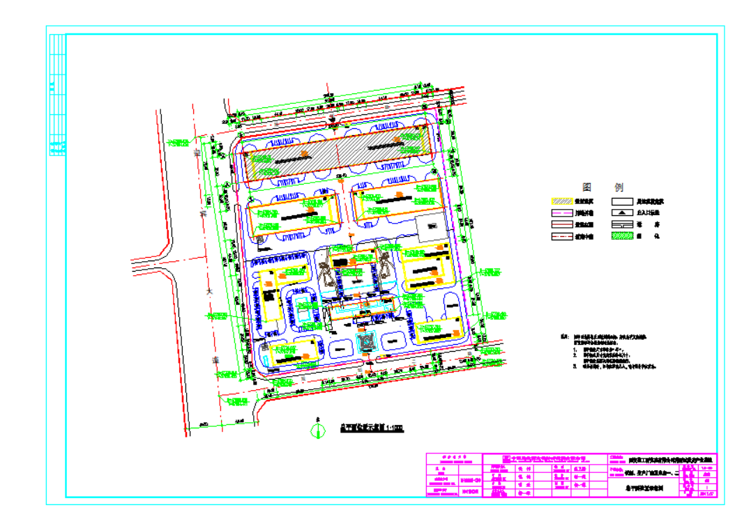 三层钢结构试制_生产厂房及库房建筑施工图