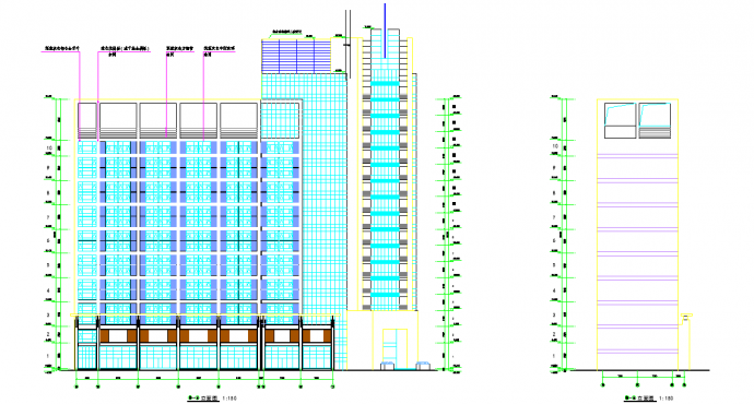 某地下1层地上16层框架剪力墙结构商业综合楼建筑设计cad图纸（含详细设计说明）_图1