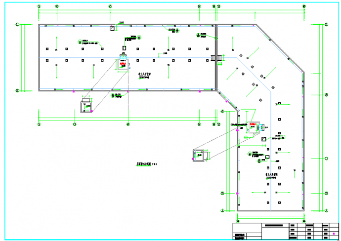 五层商业加宾馆建筑CAD平面布置参考图_图1