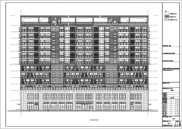 某十二层高层养老院综合楼建筑cad设计施工图-图二
