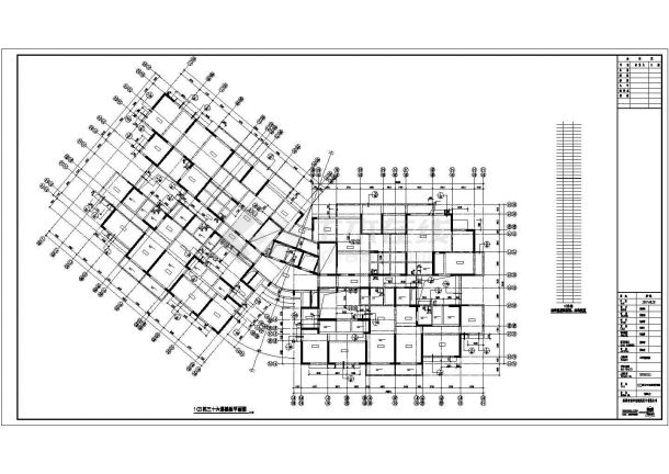 50层复杂超高层办公楼全套结构施工图-图二
