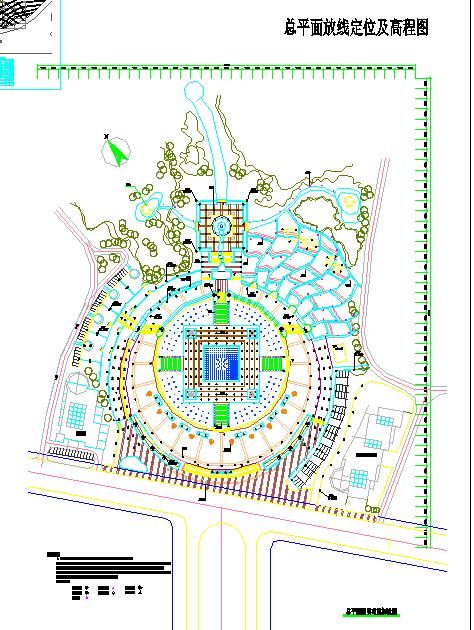 文化园区景观照明工程施工设计cad平面布置图纸-图二