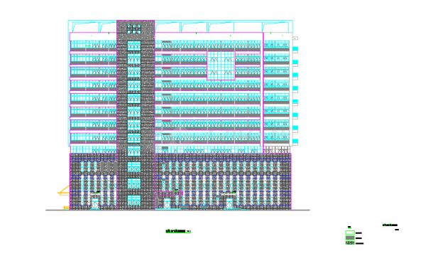 某十二层急诊住院综合楼及病房建筑cad设计施工图（含高层医院楼梯设计）-图一