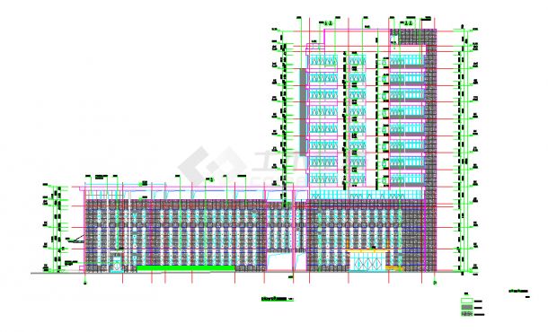 某十二层急诊住院综合楼及病房建筑cad设计施工图（含高层医院楼梯设计）-图二