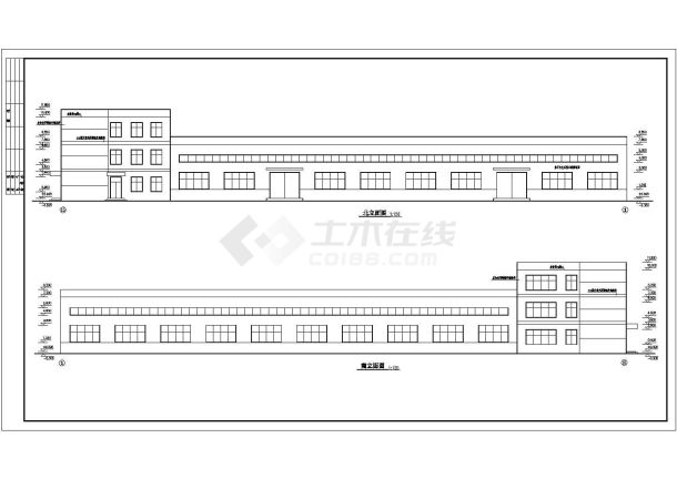 某地单跨轻型门式钢架厂房结构方案图-图一