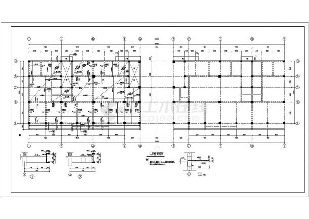 某公司职工宿舍框架结构设计施工图-图一