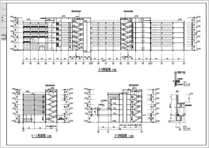 某工厂生产大楼建筑设计CAD施工图_图1