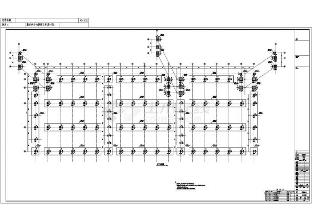 2017年最新整理6套多层门式刚架钢结构工业厂房结构cad施工图（含楼梯设计）-图二