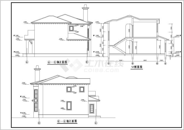 某地2层砌体结构别墅结构设计施工图-图二