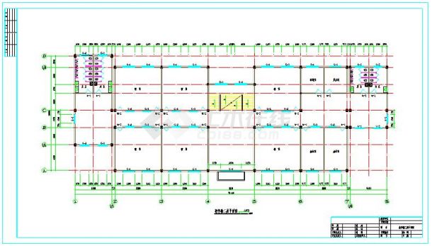 3264平米三层框架教学楼毕业设计（计算书、建筑图、结构图）-图二