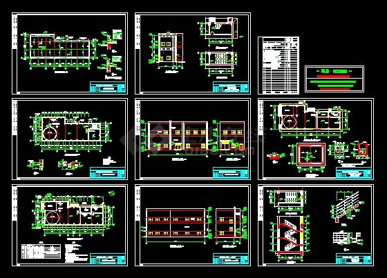 废水处理车间建筑施工图-图一