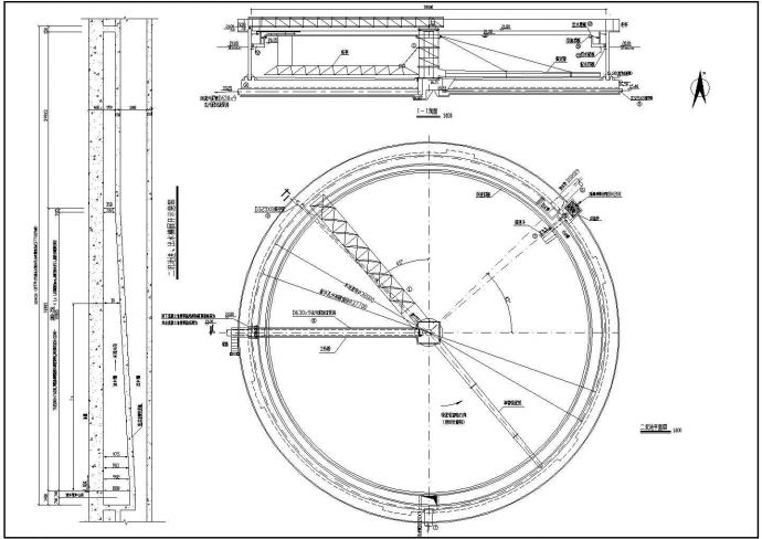 某工厂A2O工艺污水处理厂设计方案图纸_图1